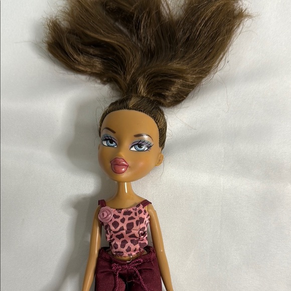 Red Doll Jumpsuit with Decorative Detailing - Picture 3 of 3